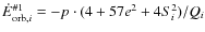$\dot{E}_{{\rm orb},i}^{{\rm\char93 1}} = -p \cdot (4+57e^2+4S_i^2) / Q_i$