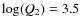 $\log(Q_2) = 3.5$