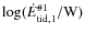 $\log(\dot{E}_{{\rm tid},1}^{{\rm \char93 1}}/{\rm W})$