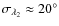 $\sigma_{\lambda_{2}} \approx 20^{\circ}$