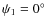 $\psi_1 = 0^\circ$