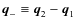 ${\vec q}_{-}\equiv {\vec q}_{2}-{\vec q}_{1}$