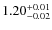 $\rm 1.20^{+0.01}_{-0.02}$