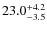 $\rm 23.0^{+4.2}_{-3.5}$