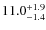 $\rm 11.0^{+1.9}_{-1.4}$