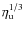 $\eta_{\rm u}^{1/3}$