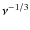 $\nu^{-1/3}$