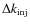 $\Delta k_{\rm inj}$
