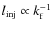 $l_{\rm inj}\propto k_{\rm f}^{-1}$