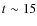$t\sim15$