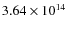 $3.64\times10^{14}$