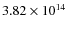 $3.82\times10^{14}$