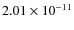 $2.01\times10^{-11}$