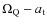 $\Omega_{\rm Q}-a_{\rm t}$