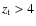 $z_{\rm t}>4$