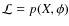 ${\cal L} = p(X,\phi)$