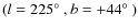 $(l = 225\hbox{$^\circ$ }, b = +44\hbox{$^\circ$ })$