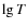 $\lg T$