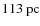 $113~{\rm pc}$