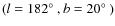 $(l = 182\hbox{$^\circ$ }, b = 20\hbox{$^\circ$ })$