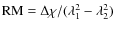 ${\rm RM}=\Delta\chi/(\lambda_1^2-\lambda_2^2)$
