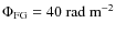 $\Phi_{\rm FG} = {40}~{\rm rad~m}^{-2}$
