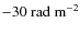 ${-30}~{\rm rad~m}^{-2}$