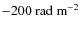 ${-200}~{\rm rad~m}^{-2}$