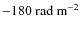 ${-180}~{\rm rad~m}^{-2}$