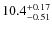 $\rm 10.4_{-0.51}^{+0.17}$