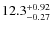 $\rm 12.3_{-0.27}^{+0.92}$