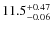 $\rm 11.5_{-0.06}^{+0.47}$