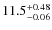 $\rm 11.5_{-0.06}^{+0.48}$