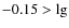 $-0.15> \rm lg$