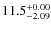 $\rm 11.5_{-2.09}^{+0.00}$