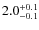 $\rm 2.0_{-0.1}^{+0.1}$