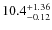 $\rm 10.4_{-0.12}^{+1.36}$