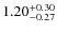 $\rm 1.20_{-0.27}^{+0.30}$