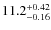 $\rm 11.2_{-0.16}^{+0.42}$