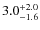 $\rm 3.0_{-1.6}^{+2.0}$