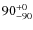 $\rm 90_{-90}^{+0}$