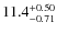 $\rm 11.4_{-0.71}^{+0.50}$