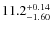$\rm 11.2_{-1.60}^{+0.14}$