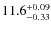 $\rm 11.6_{-0.33}^{+0.09}$