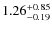 $\rm 1.26_{-0.19}^{+0.85}$
