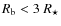 $R_{\rm b} < 3~R_\star$