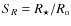 $S_{R} = R_\star/R_{\rm o}$