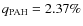 $q_{\rm PAH} = 2.37\%$