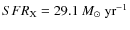 $SFR_{\rm X}=29.1~M_\odot~{\rm yr}^{-1}$