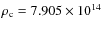 $\rho_{\rm c} =
7.905\times 10^{14}~$